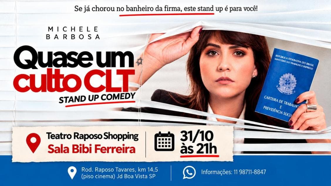Michele Barbosa em: Quase um culto CLT - Stand Up Comedy