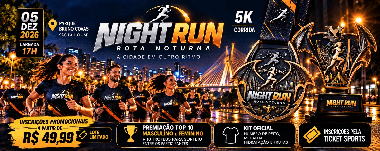 1ª NIGHT RUN ROTA NOTURNA