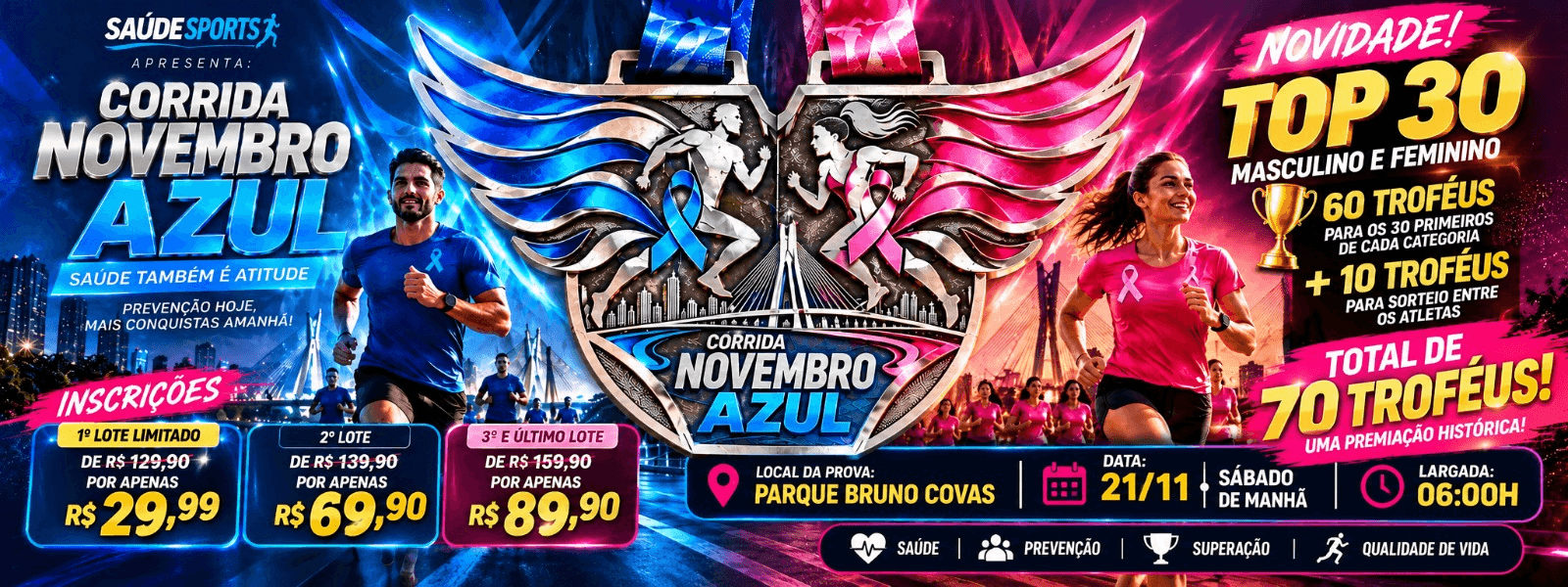 OUTUBRO ROSA E NOVEMBRO AZUL