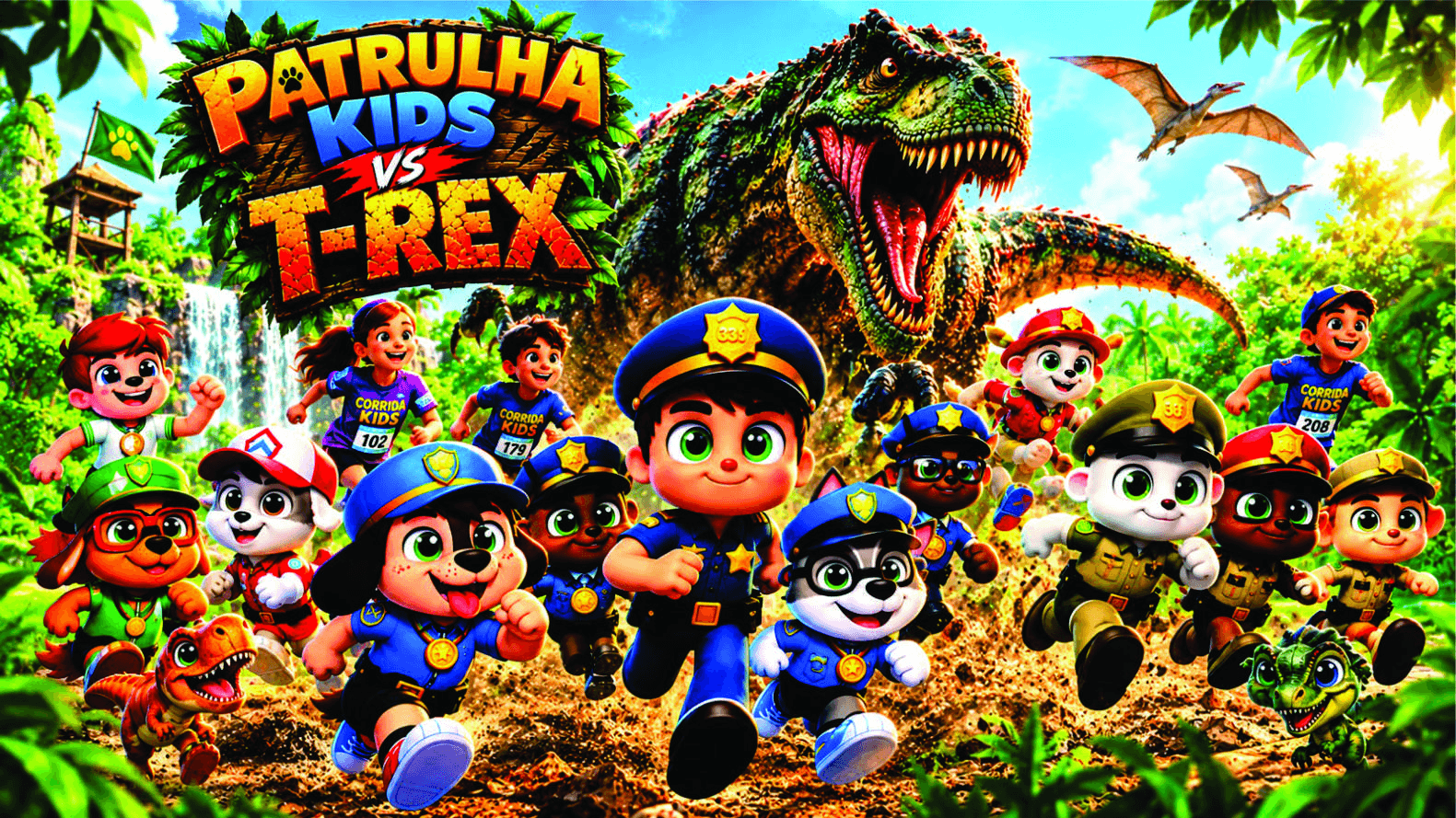 PATRULHA KIDS VS T-REX