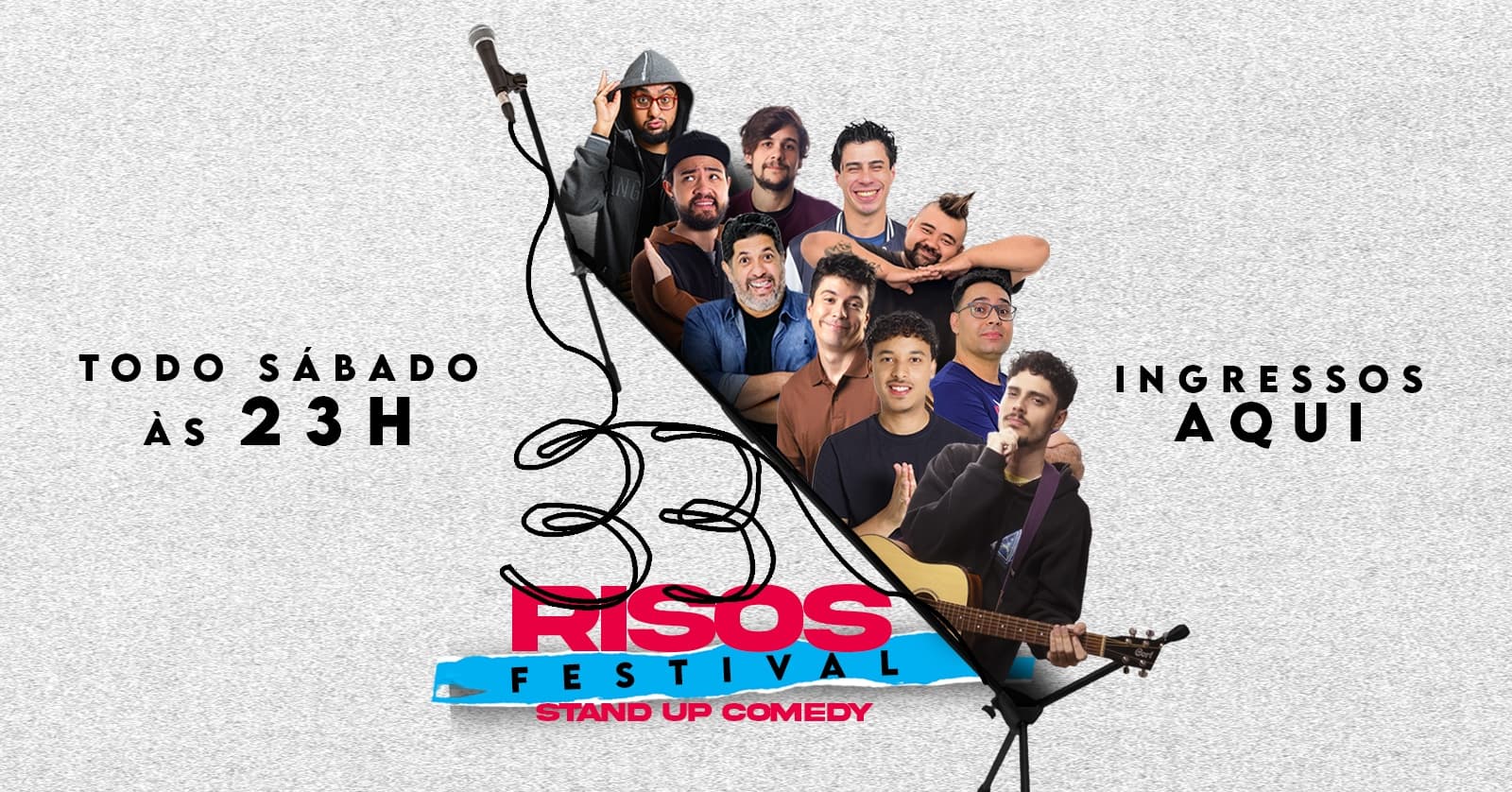 Sábado 23H - Festival 33 Risos - Stand up comedy no Bixiga Comedy