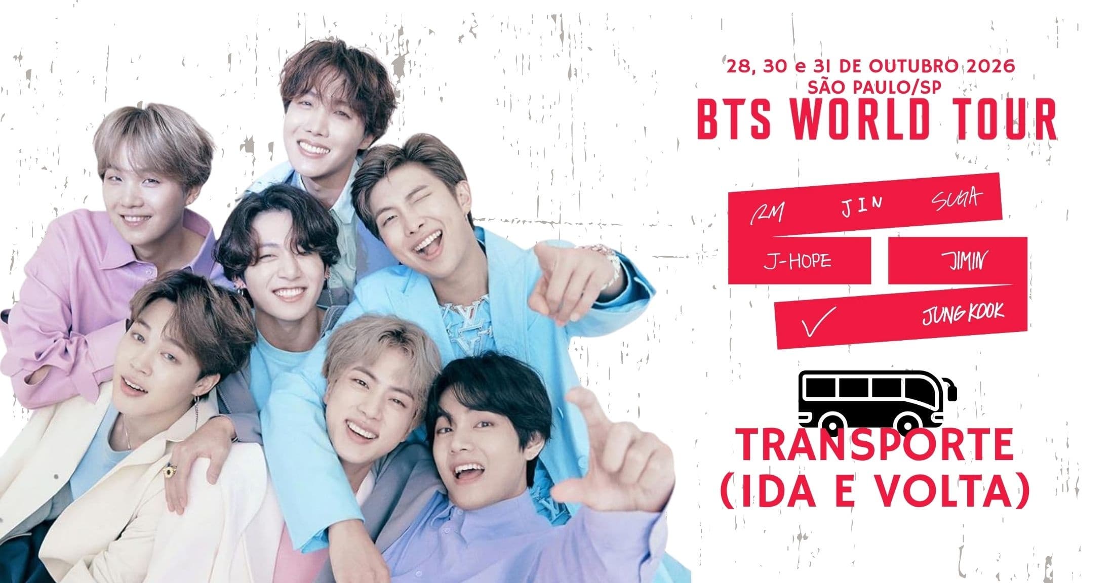 Transporte - BTS World Tour em São Paulo | Itaúna Transfer