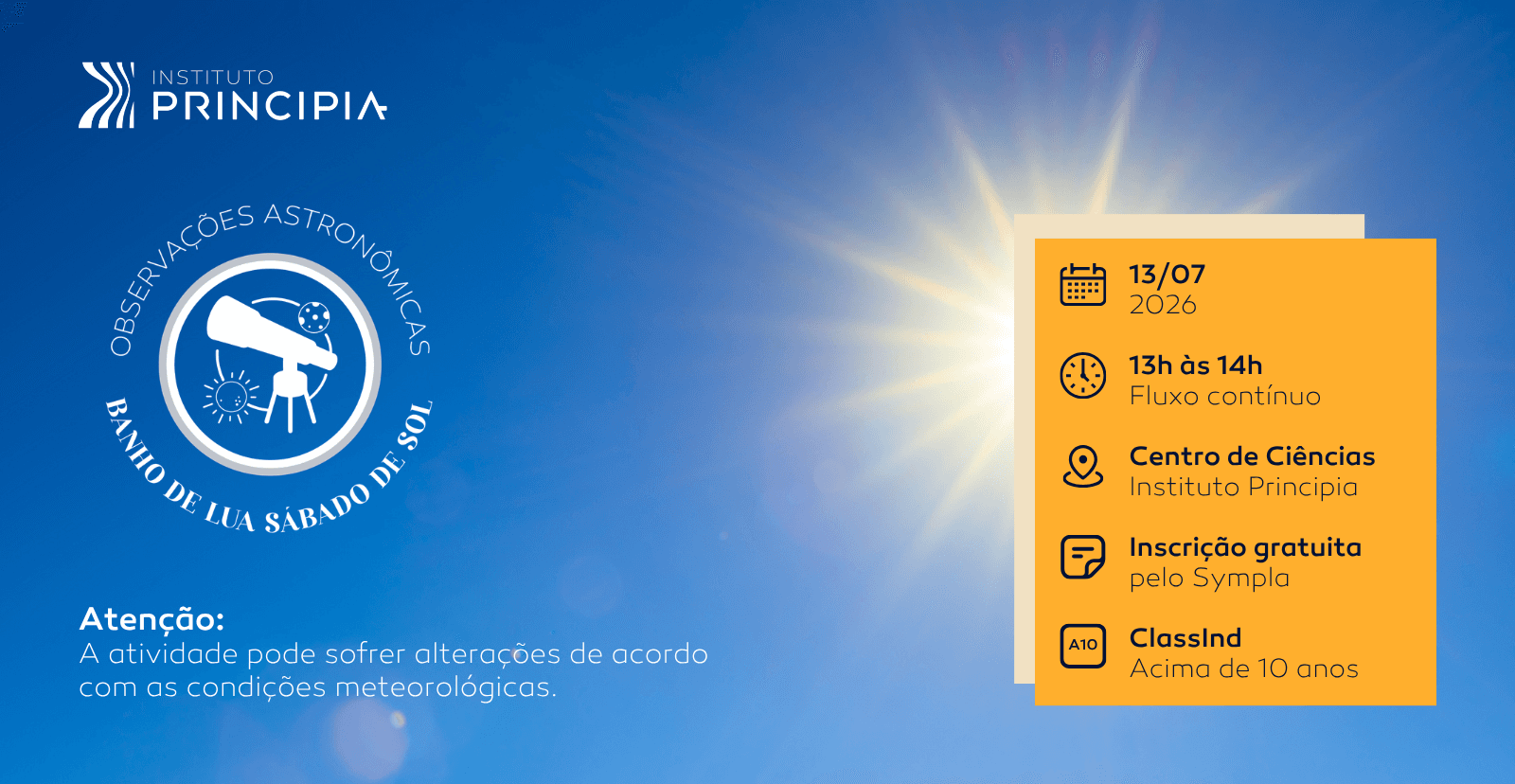 ESPECIAL FÉRIAS | Observação solar