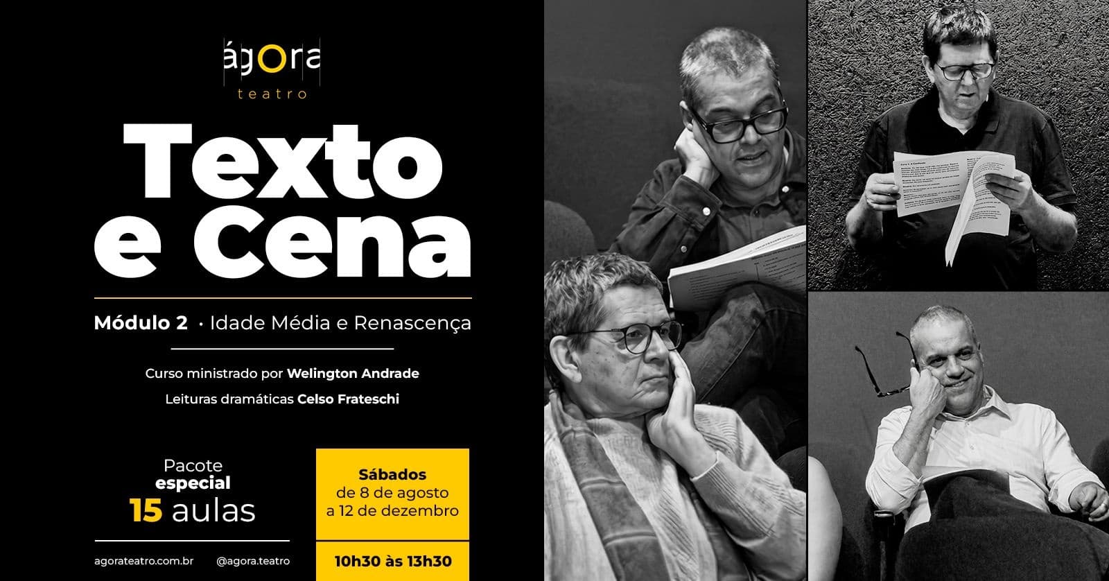 Texto e Cena | História do Teatro e da Dramaturgia | Com Welington Andrade e Celso Frateschi