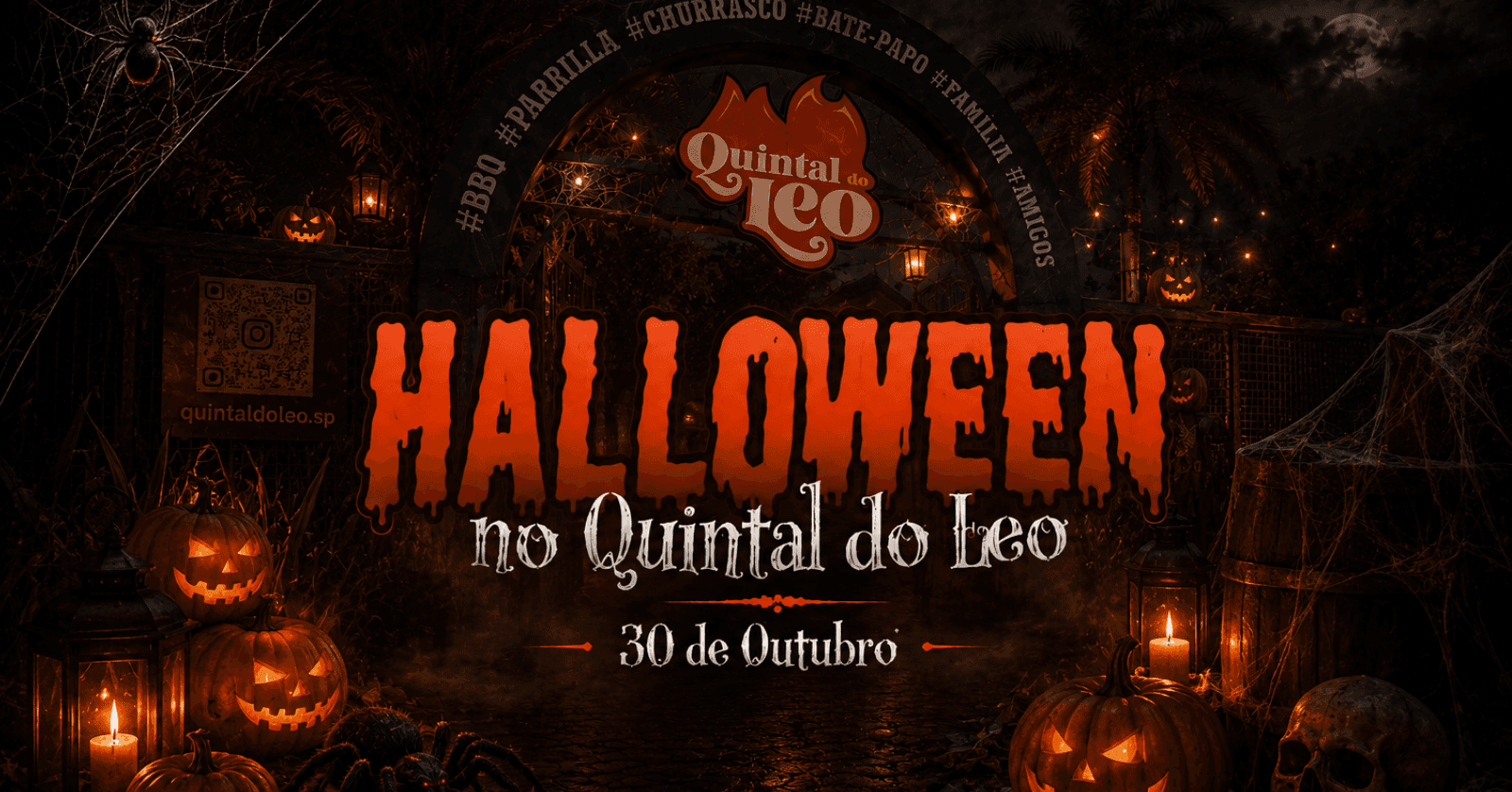 Festa HALLOWEEN no Quintal do Leo