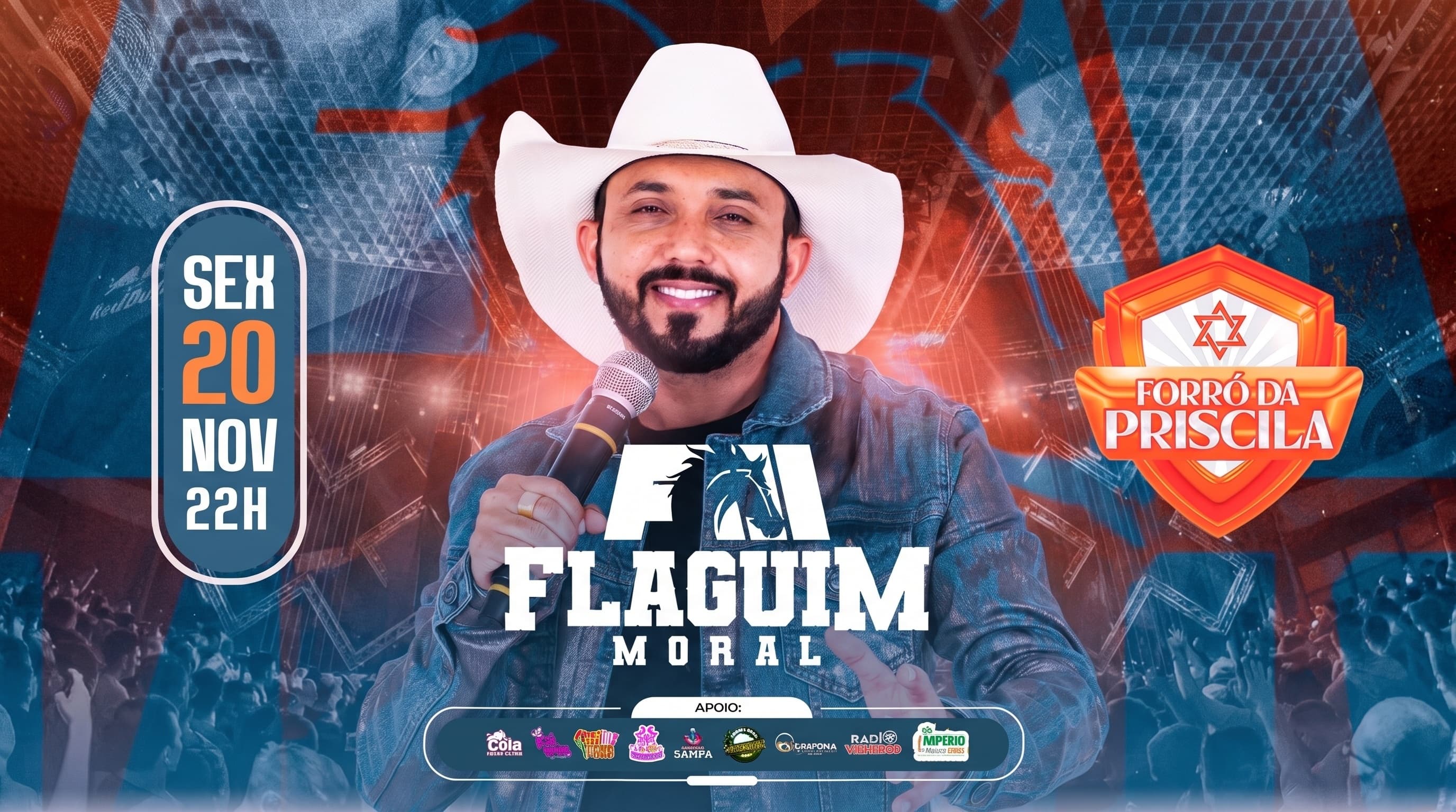 FLAGUIM MORAL NO FORRÓ DA PRISCILA