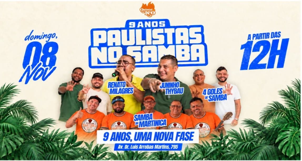 PAULISTAS NO SAMBA | 9 ANOS