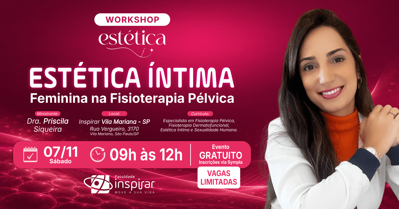Workshop | Estética Íntima Feminina na Fisioterapia Pélvica