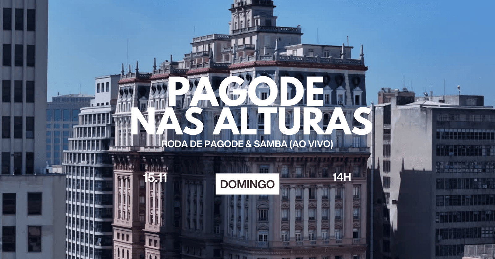 PAGODE NAS ALTURAS (Roda de Pagode e Samba Ao Vivo) | 15.11