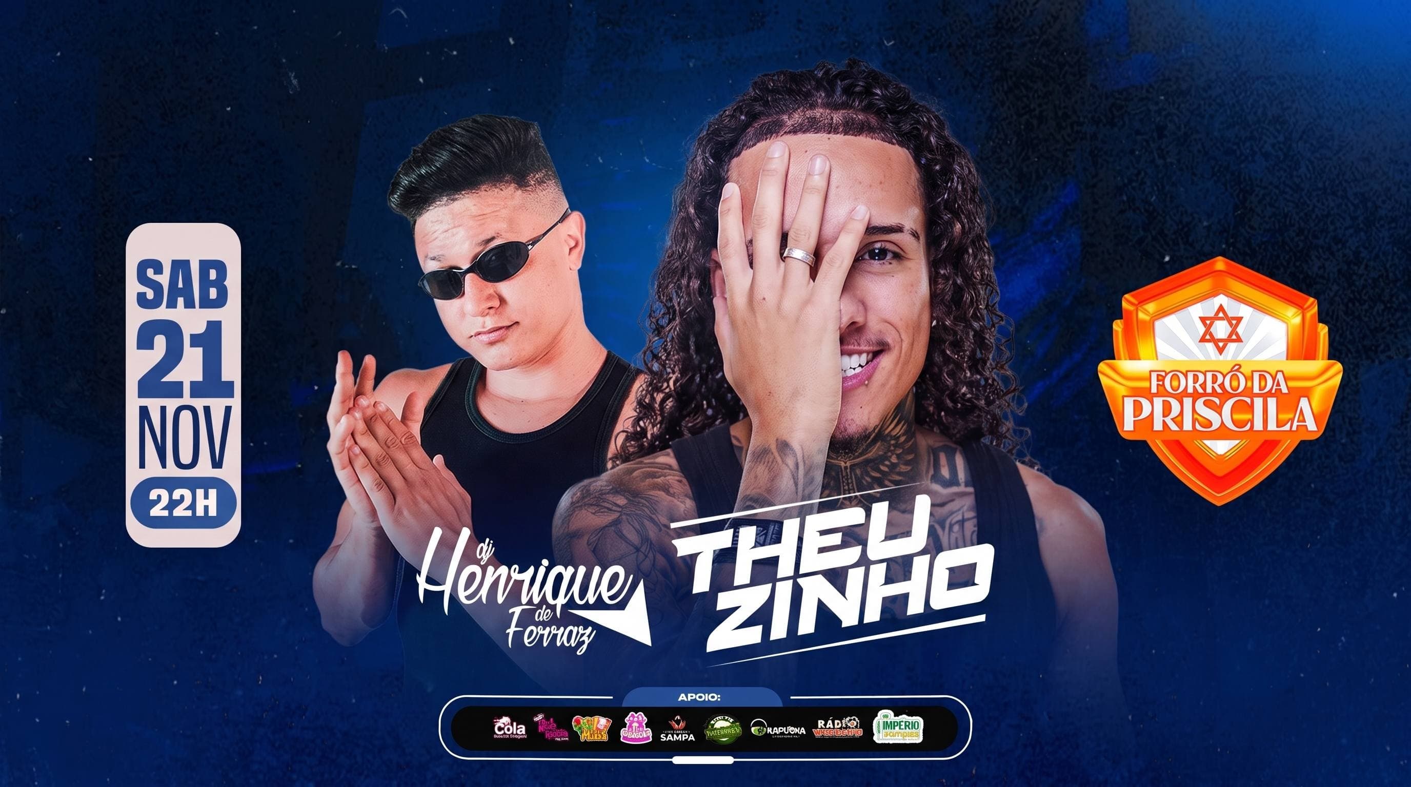 THEUZINHO E DJ HENRIQUE DE FERRAZ NO FORRÓ DA PRISCILA