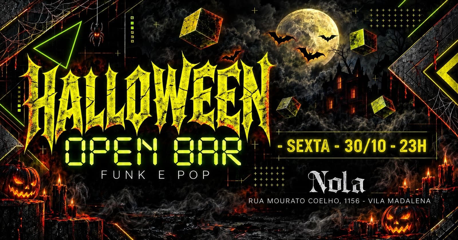 HALLOWEEN! - OPEN BAR - Sexta - 30/10 - 23H