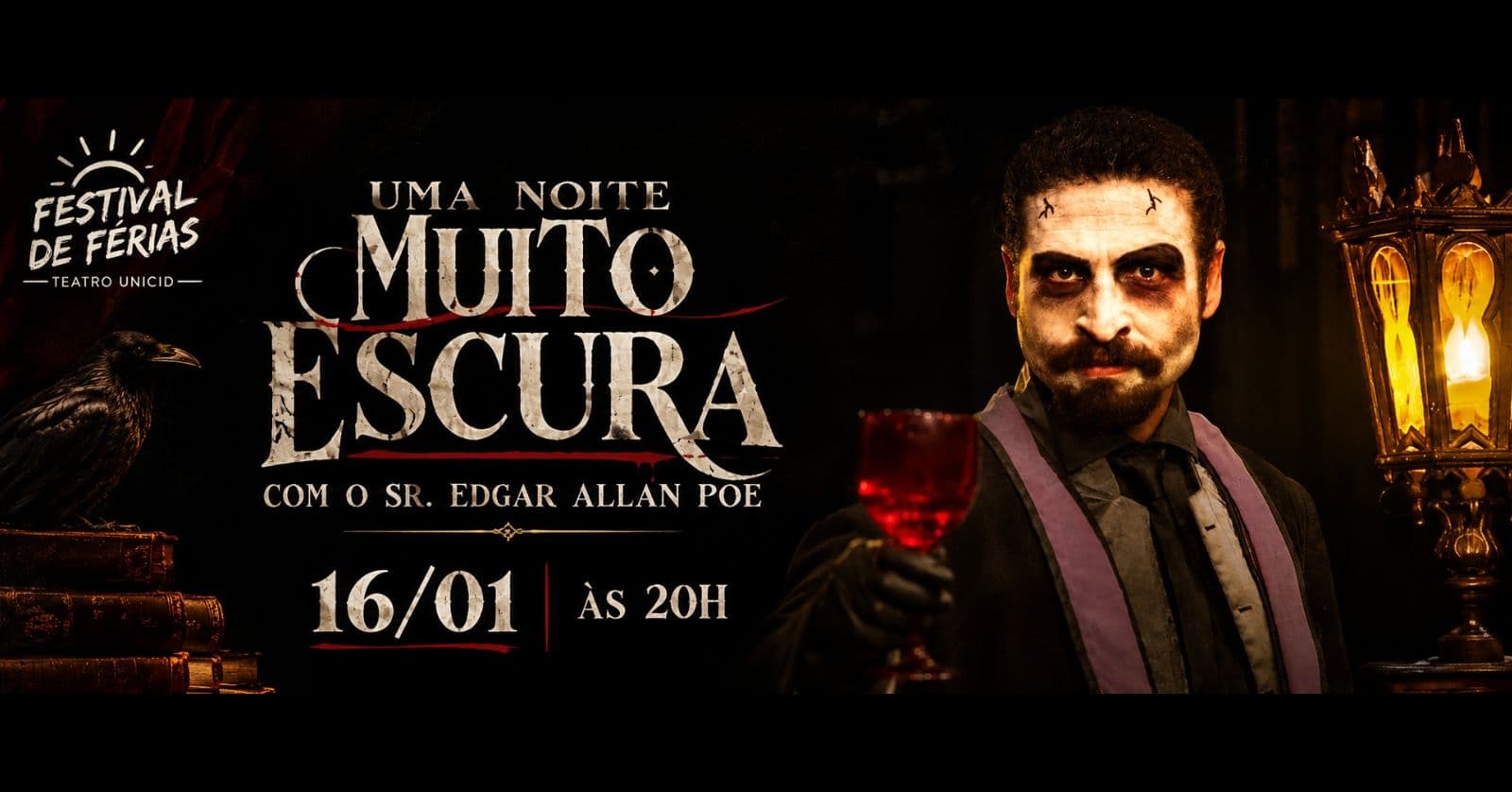 Uma Noite Muito Escura com o Sr. Edgar Allan Poe