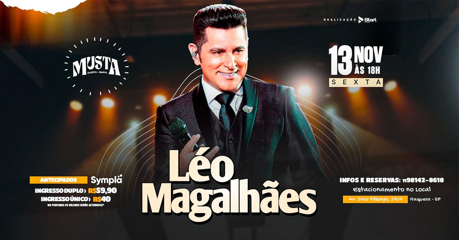 LÉO MAGALHÃES - PALCO PRINCIPAL NO MUSTA GASTRO BEACH ITAQUERA