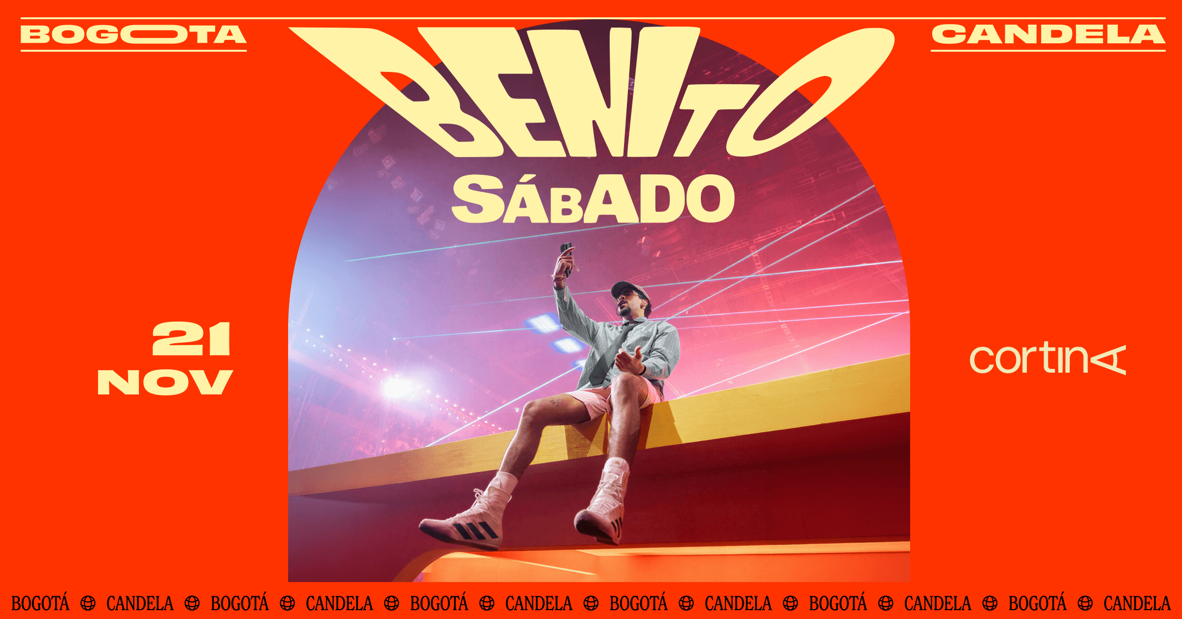 BENITO SÁBADO | BOGOTÁ + CANDELA | 21.11 | CORTINA