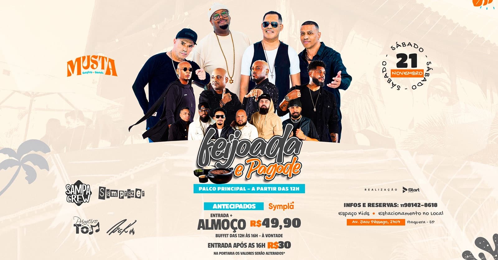 SAMPA CREW - SAMPRAZER - RICK - PRIMEIRO TOM PALCO PRINCIPAL NO MUSTA GASTRO BEACH ITAQUERA