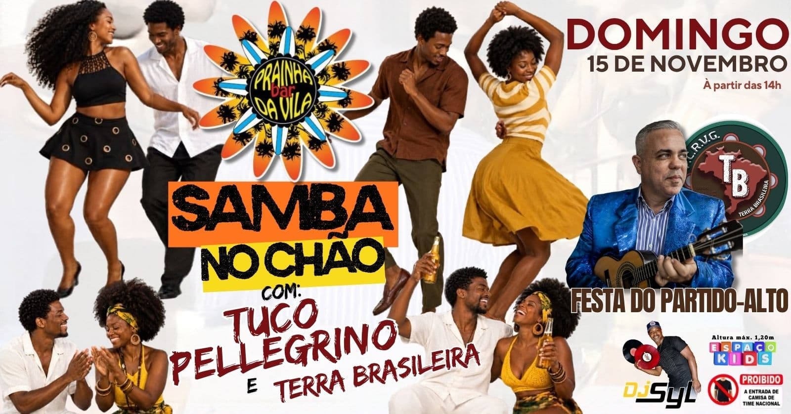 Samba no Chão: a festa do Partido Alto! (15/11)