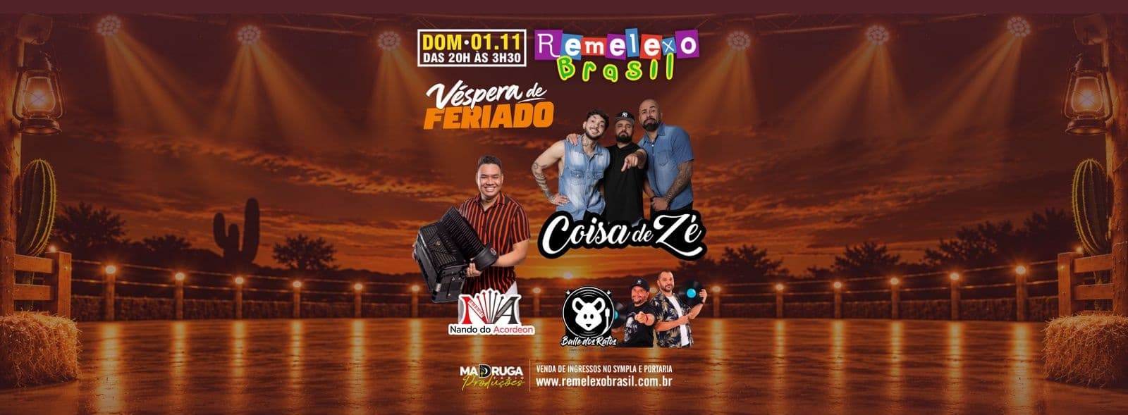 VESPERA DE FERIADO - COISA DE ZÉ - NANDO DO ACORDEON e BAILE DOS RATOS