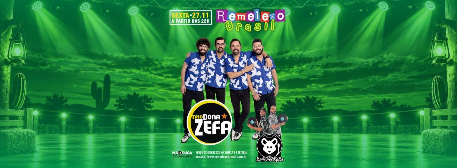 TRIO DONA ZEFA e BAILE DOS RATOS no REMELEXO BRASIL