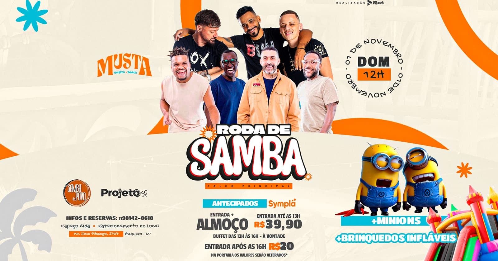 PROJETO SP - SAMBA DO POVO PALCO PRINCIPAL NO MUSTA GASTRO BEACH ITAQUERA