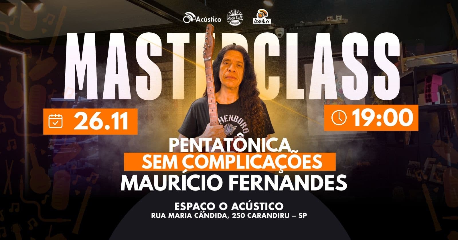ESCALA PENTATÔNICA SEM COMPLICAÇÕES | MAURÍCIO FERNANDES | 26/11 | 19:00