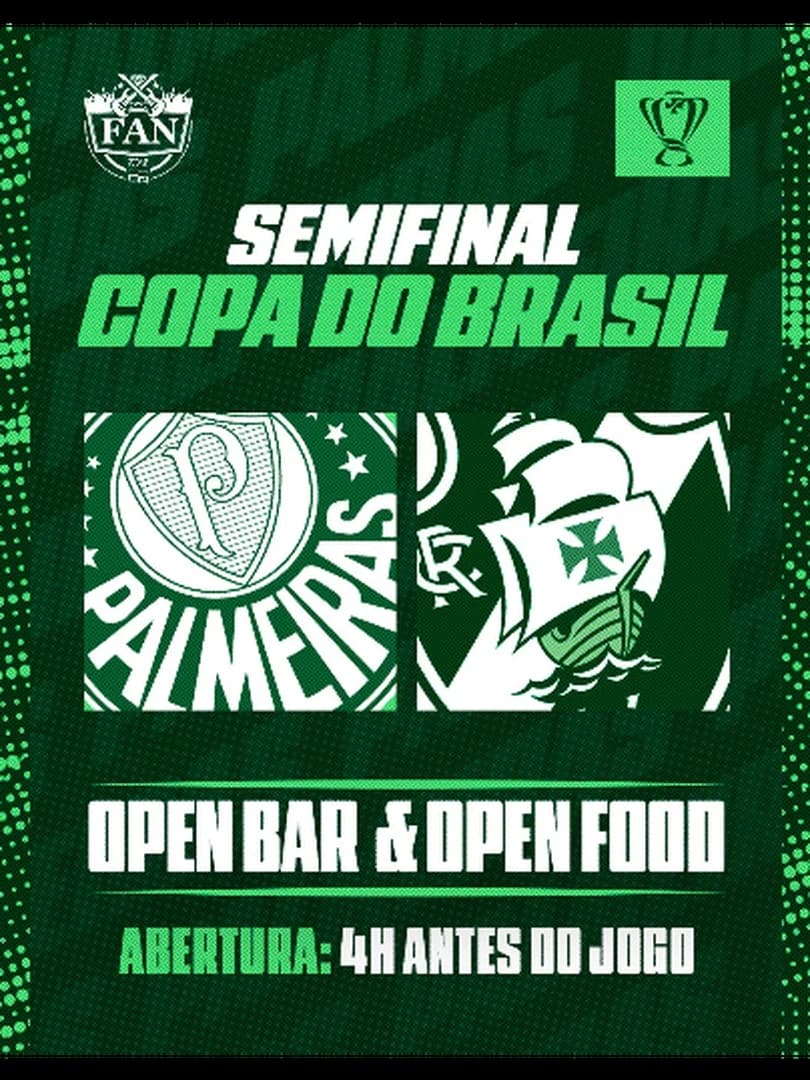 Camarote Fanzone - Palmeiras x Vasco da Gama | Semifinal